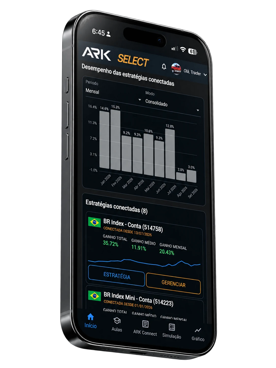 Aplicativo móvel ARK Select